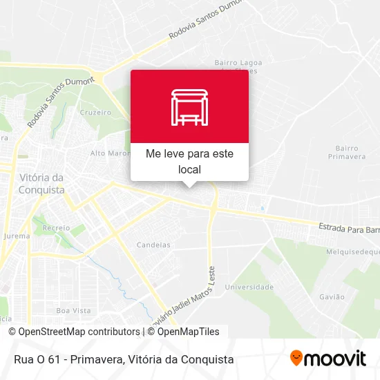 Rua O 61 - Primavera mapa