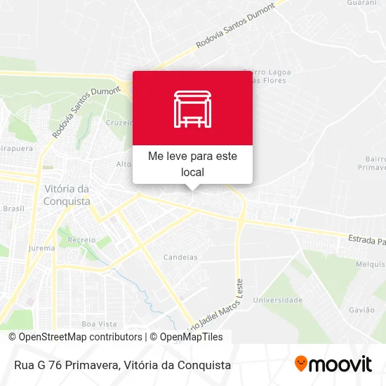 Rua G 76 Primavera mapa
