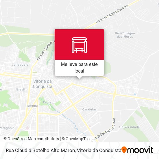 Rua Cláudia Botêlho Alto Maron mapa