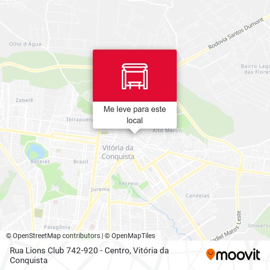 Rua Lions Club 742-920 - Centro mapa