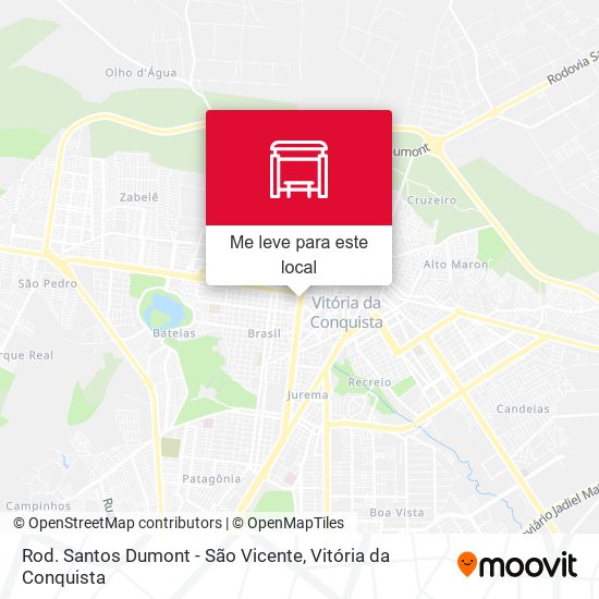 Rod. Santos Dumont - São Vicente mapa