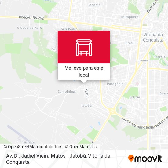 Av. Dr. Jadiel Vieira Matos - Jatobá mapa