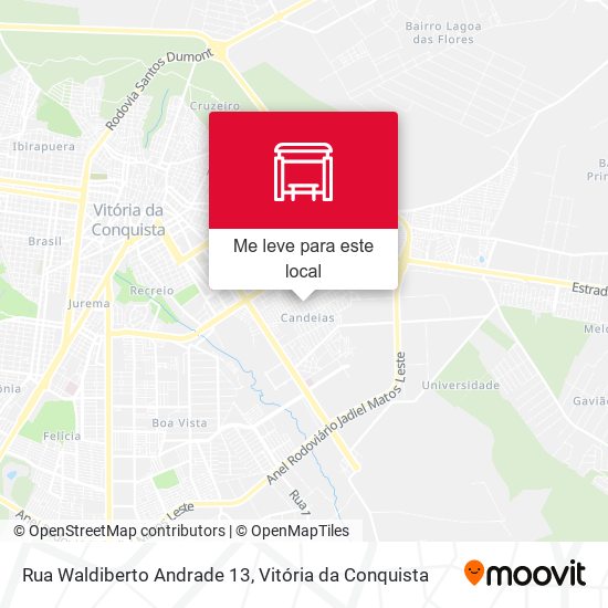 Rua Waldiberto Andrade 13 mapa