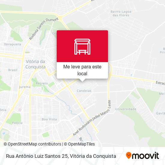 Rua Antônio Luiz Santos 25 mapa