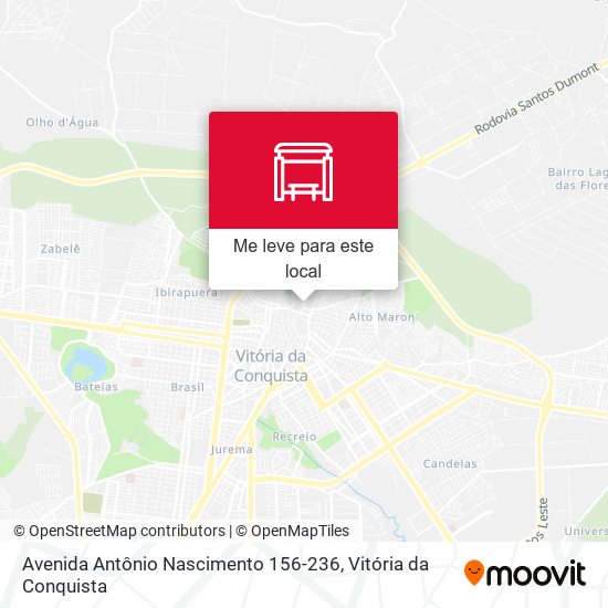 Avenida Antônio Nascimento 156-236 mapa