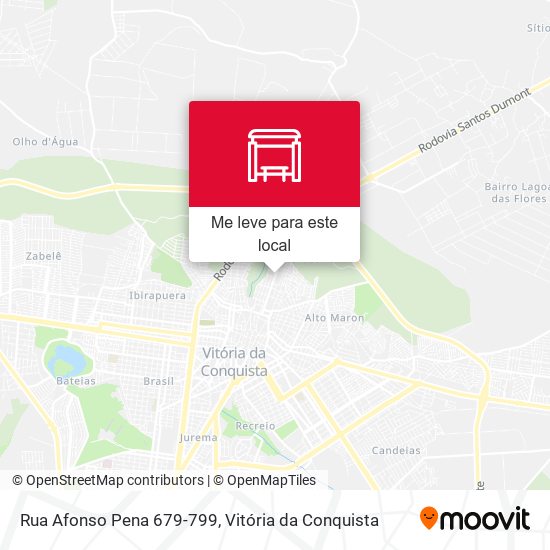 Rua Afonso Pena 679-799 mapa