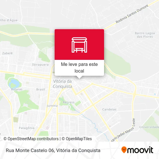 Rua Monte Castelo 06 mapa