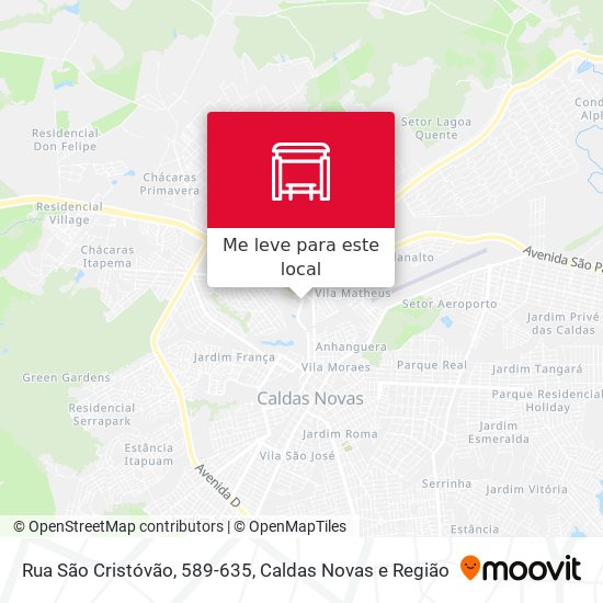 Rua São Cristóvão, 589-635 mapa
