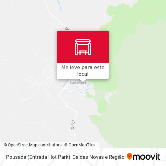 Pousada (Entrada Hot Park) mapa