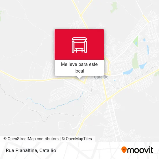 Rua Planaltina mapa