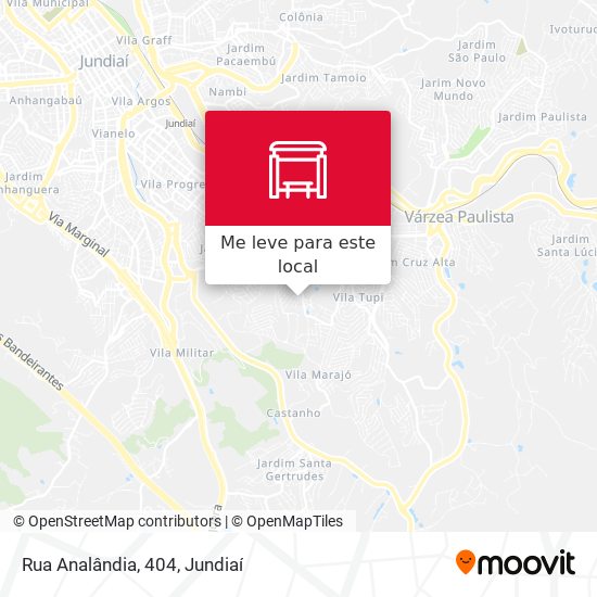 Rua Analândia, 404 mapa