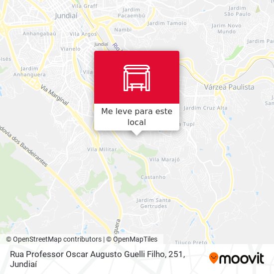 Rua Professor Oscar Augusto Guelli Filho, 251 mapa