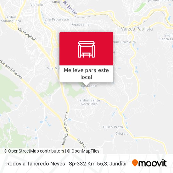 Rodovia Tancredo Neves | Sp-332 Km 56,3 mapa