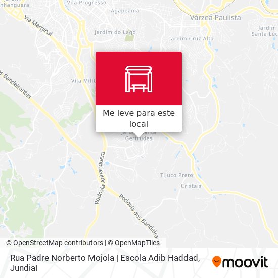 Rua Padre Norberto Mojola | Escola Adib Haddad mapa