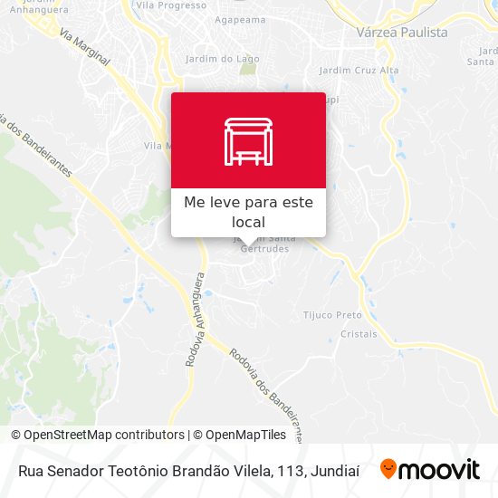 Rua Senador Teotônio Brandão Vilela, 113 mapa
