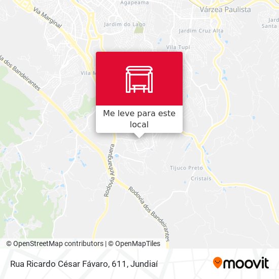 Rua Ricardo César Fávaro, 611 mapa