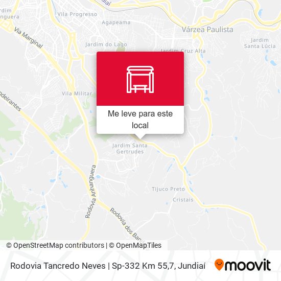 Rodovia Tancredo Neves | Sp-332 Km 55,7 mapa
