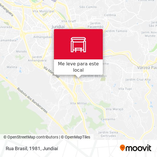 Rua Brasil, 1981 mapa