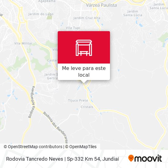 Rodovia Tancredo Neves | Sp-332 Km 54 mapa