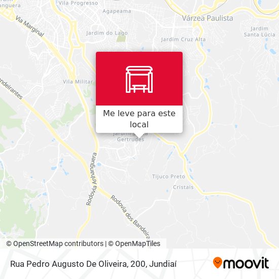 Rua Pedro Augusto De Oliveira, 200 mapa