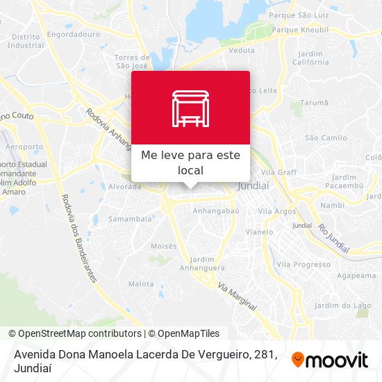 Avenida Dona Manoela Lacerda De Vergueiro, 281 mapa