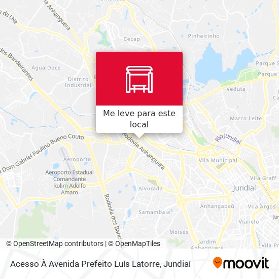 Acesso À Avenida Prefeito Luís Latorre mapa