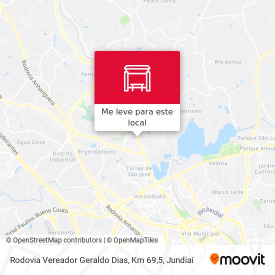 Rodovia Vereador Geraldo Dias, Km 69,5 mapa