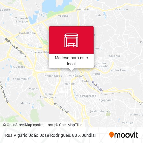 Rua Vigário João José Rodrigues, 805 mapa