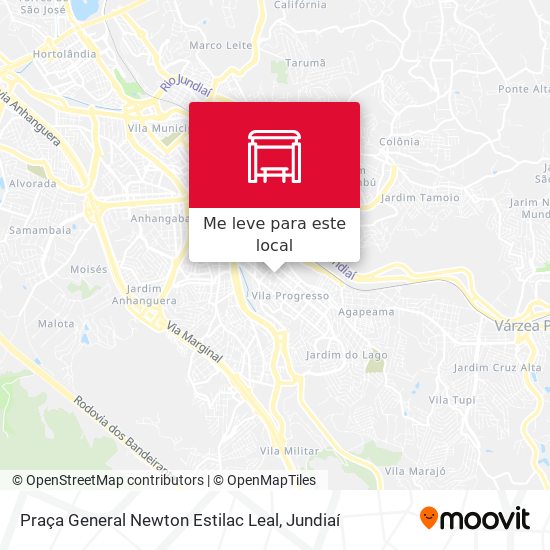 Praça General Newton Estilac Leal mapa