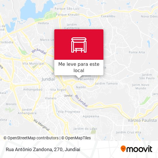 Rua Antônio Zandona, 270 mapa