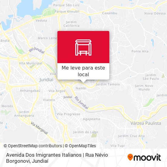 Avenida Dos Imigrantes Italianos | Rua Névio Borgonovi mapa