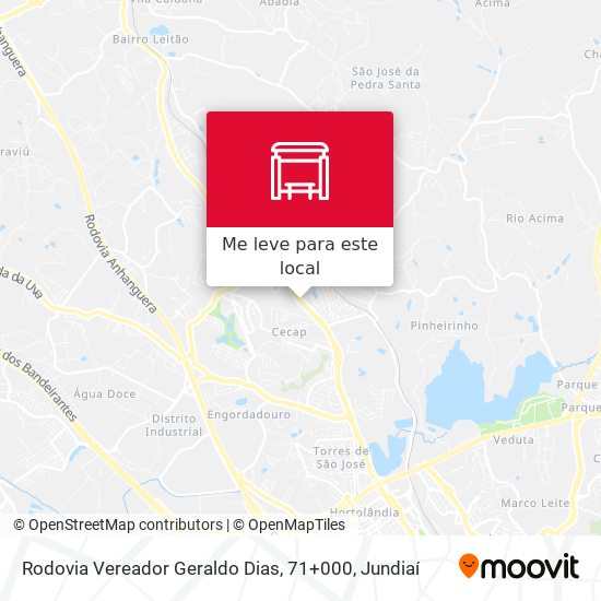 Rodovia Vereador Geraldo Dias, 71+000 mapa