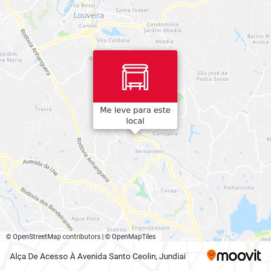 Alça De Acesso À Avenida Santo Ceolin mapa
