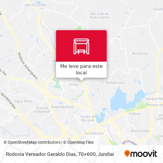 Rodovia Vereador Geraldo Dias, 70+600 mapa