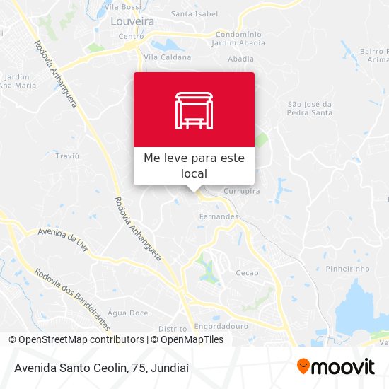 Avenida Santo Ceolin, 75 mapa