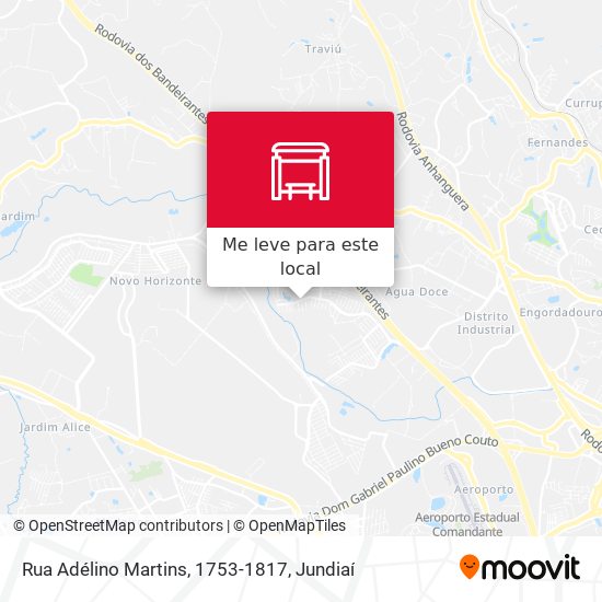 Rua Adélino Martins, 1753-1817 mapa