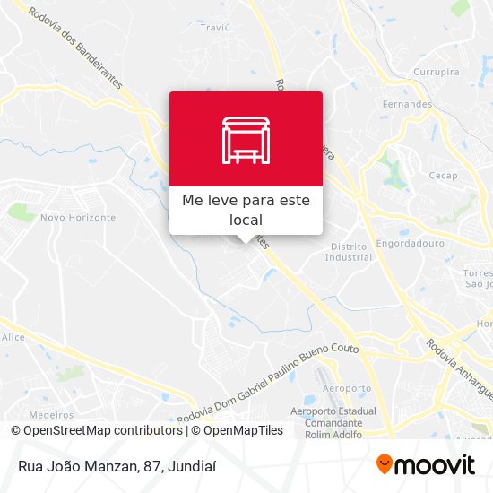 Rua João Manzan, 87 mapa