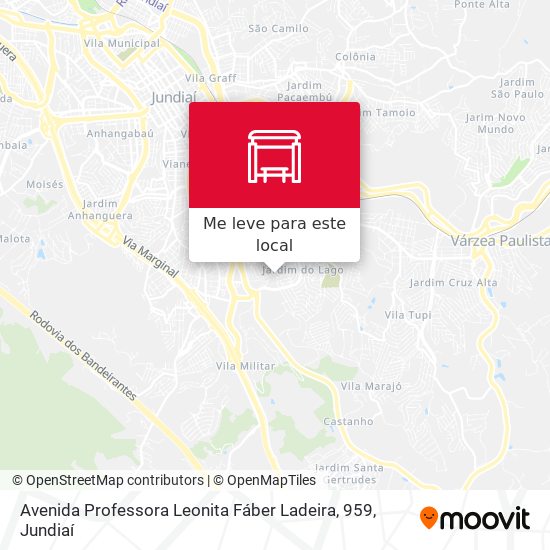 Avenida Professora Leonita Fáber Ladeira, 959 mapa