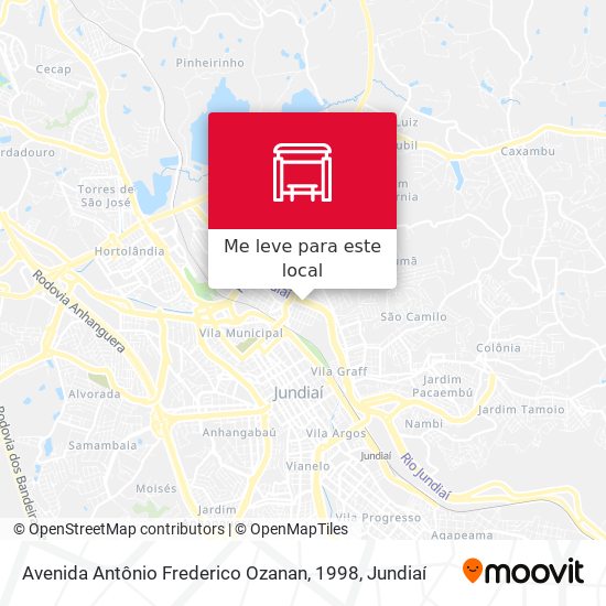 Avenida Antônio Frederico Ozanan, 1998 mapa