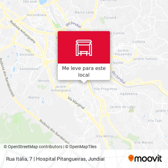 Rua Itália, 7 | Hospital Pitangueiras mapa