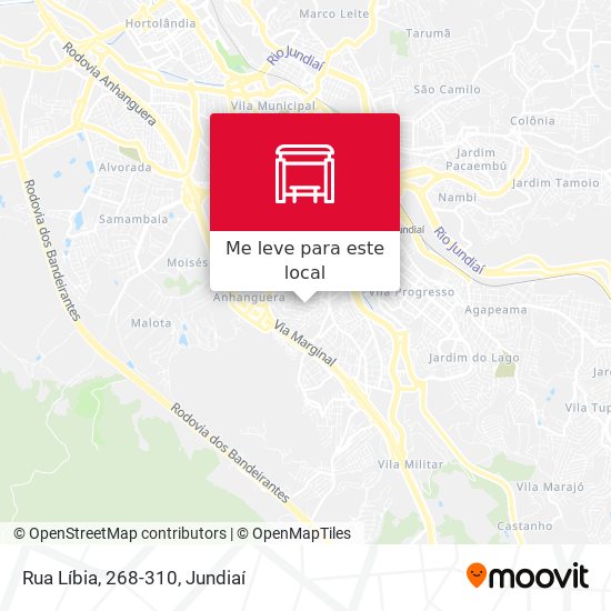 Rua Líbia, 268-310 mapa
