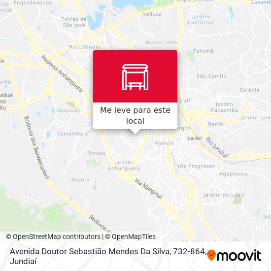 Avenida Doutor Sebastião Mendes Da Silva, 732-864 mapa