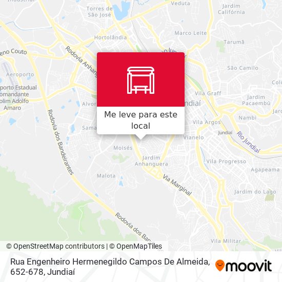 Rua Engenheiro Hermenegildo Campos De Almeida, 652-678 mapa