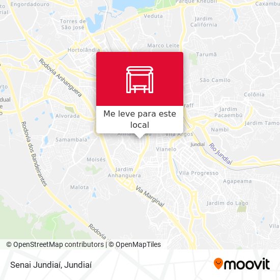 Senai Jundiaí mapa