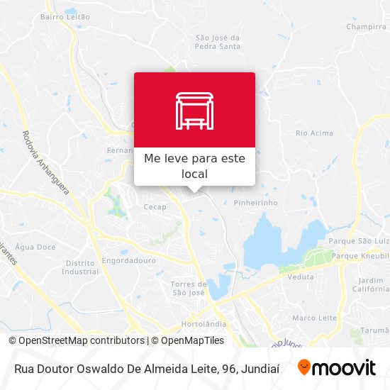 Rua Doutor Oswaldo De Almeida Leite, 96 mapa