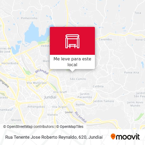 Rua Tenente Jose Roberto Reynaldo, 620 mapa