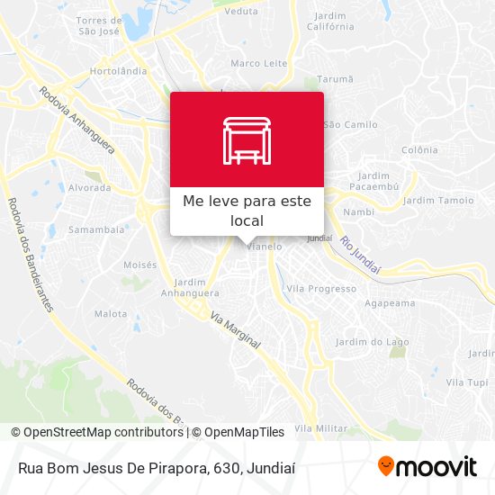 Rua Bom Jesus De Pirapora, 630 mapa