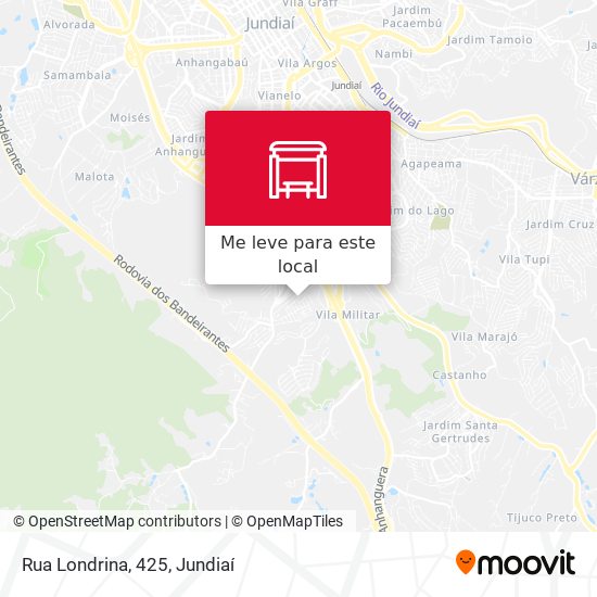 Rua Londrina, 425 mapa
