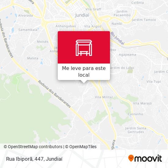 Rua Ibiporã, 447 mapa