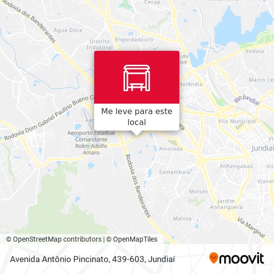 Avenida Antônio Pincinato, 439-603 mapa